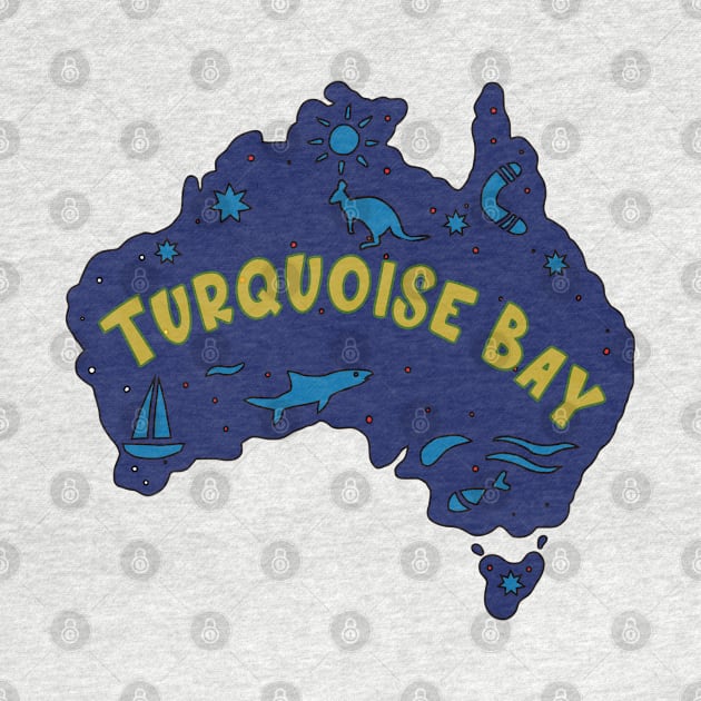 AUSSIE MAP TURQUOISE BAY by elsa-HD